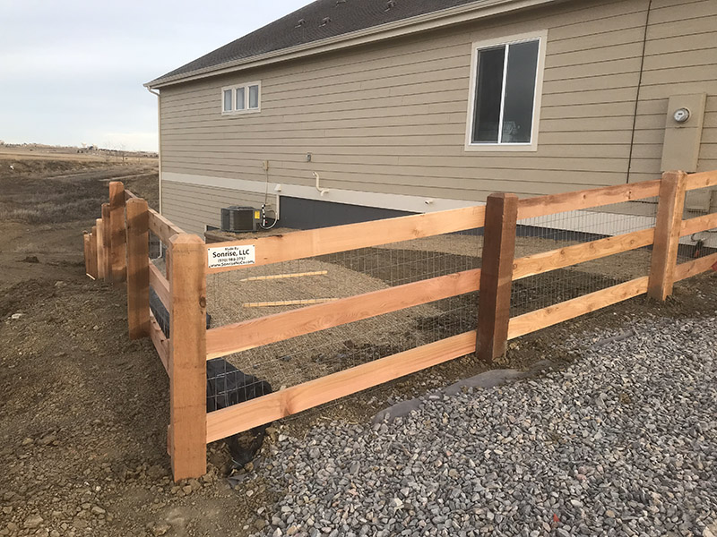 Rail Fence - Sonrise NoCo - Fence Construction